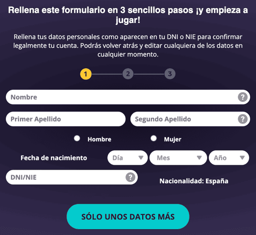 Registration at Yocasino casino
